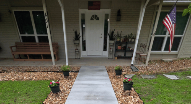 front of neighbors home